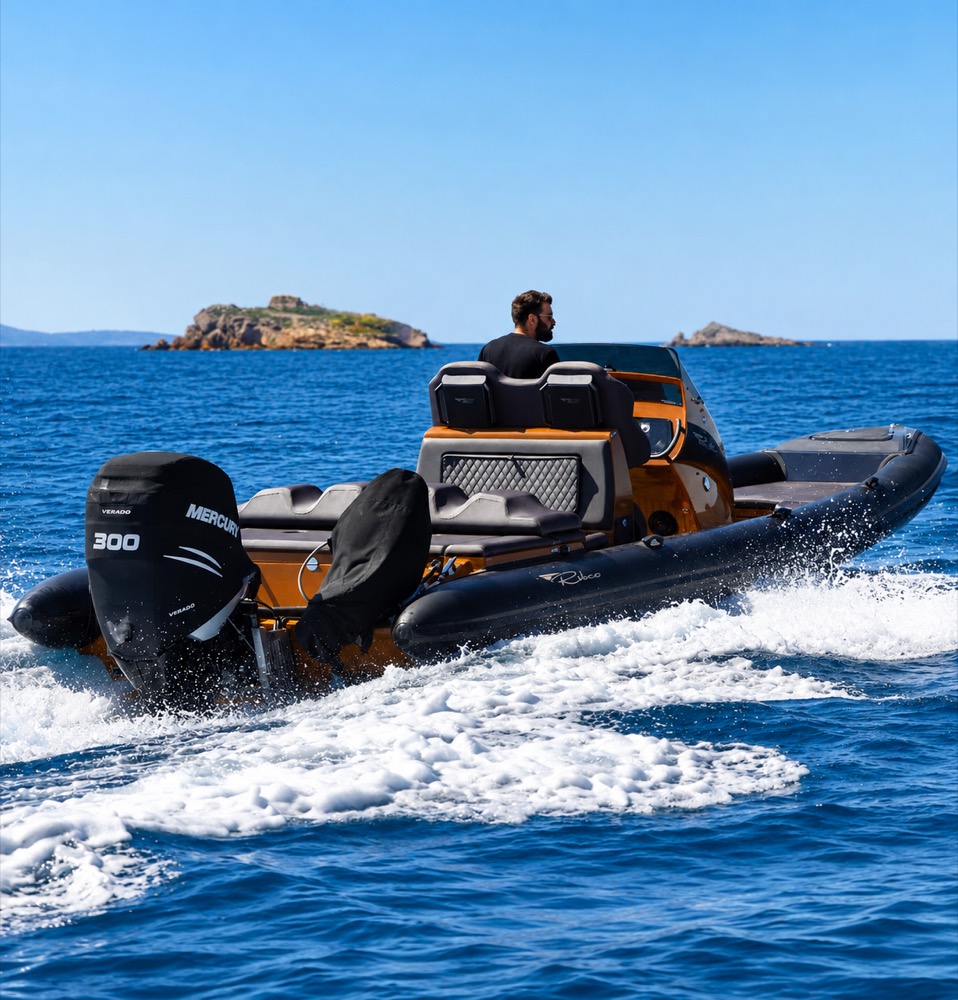 Boat4all RIB cruising on the Aegean sea